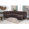 WOHNLANDSCHAFT in Chenille Braun  - Schwarz/Braun, Basics, Kunststoff/Textil (211/330/162cm) - MID.YOU