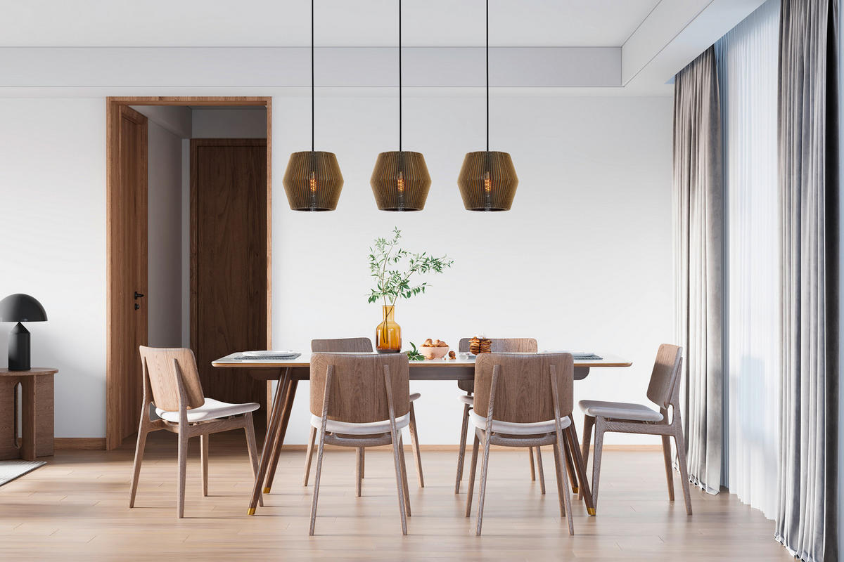 HÄNGELEUCHTE 100/10/150 cm  - Naturfarben, MODERN, Karton (100/10/150cm) - Hell