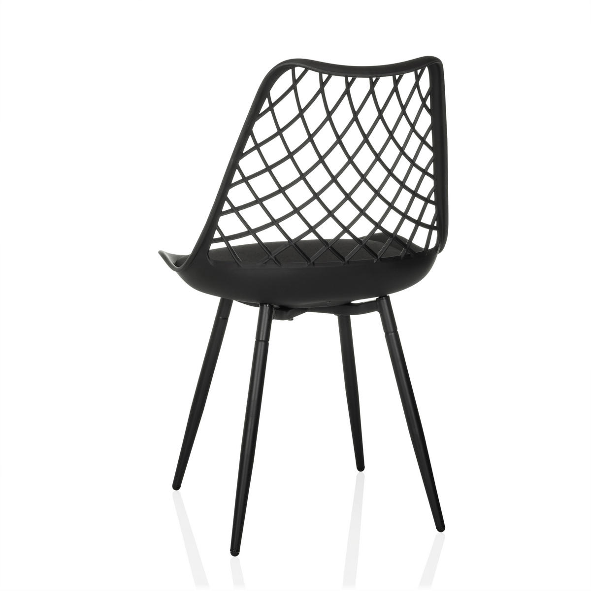 ZAHRADNÍ ŽIDLE, plast - černá, Moderní, kov/plast (48/83/57cm) - MID.YOU