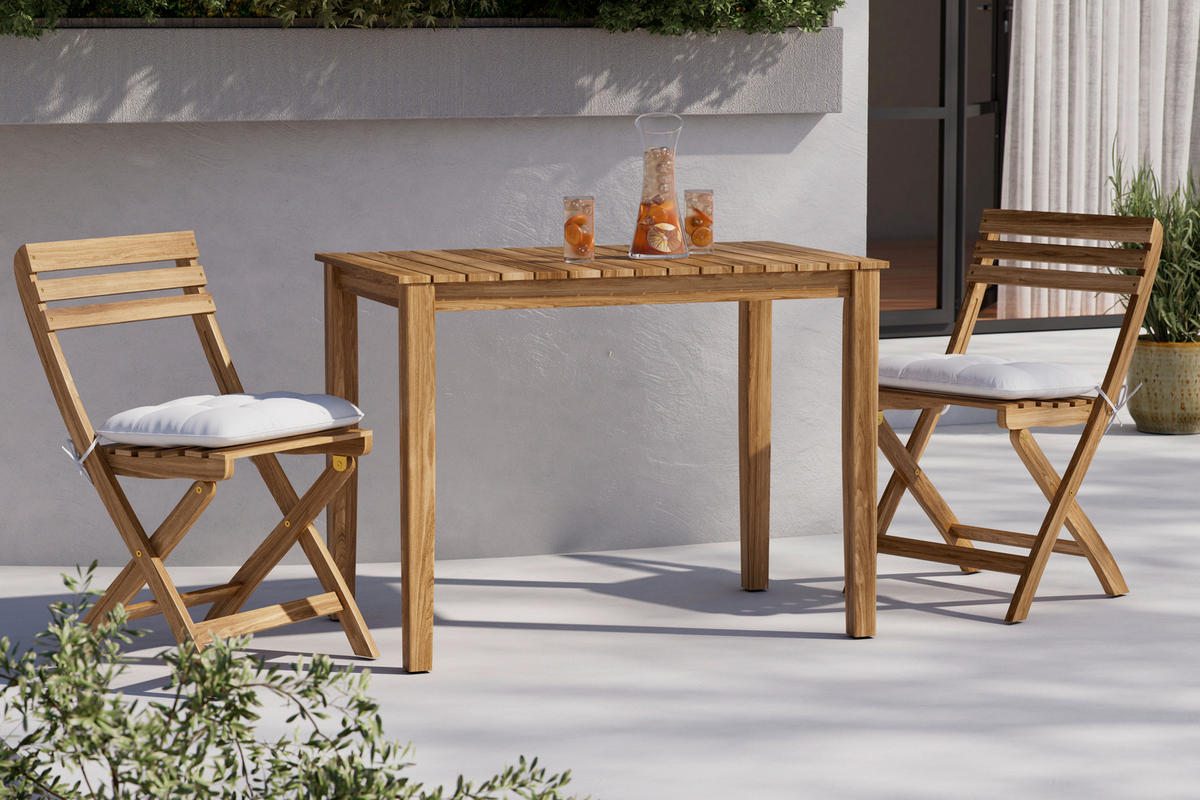 BALKONSET Akaziefarben  - Akaziefarben, MODERN, Holz (100/59/74cm) - Ambia Garden