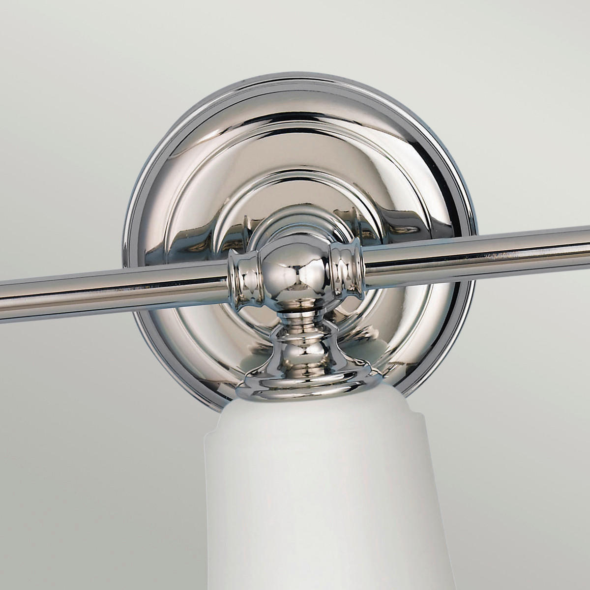 BADEZIMMER-WANDLEUCHTE Elstead Hugo lake 53.3/24.8/15.2 cm   - Chromfarben, Design, Glas/Metall (53.3/24.8/15.2cm) - Elstead Lighting