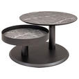 COUCHTISCH in Metall, Holzwerkstoff, Kunststoff 75/75/38-43 cm - Anthrazit, Design, Holzwerkstoff/Kunststoff (75/75/38-43cm) - Venda