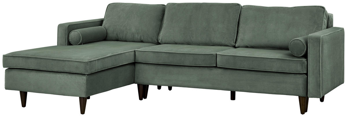 Freisteller von Livetastic ECKSOFA Grün Cord.
