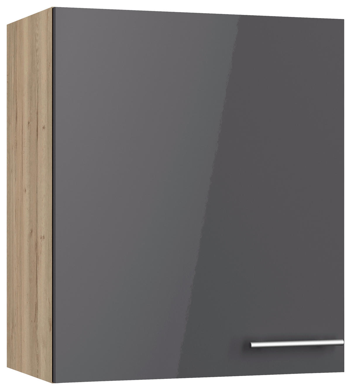 KÜCHENLEERBLOCK 270 cm   in Anthrazit, Eichefarben  - Edelstahlfarben/Eichefarben, Basics, Holzwerkstoff/Metall (270cm) - Optifit