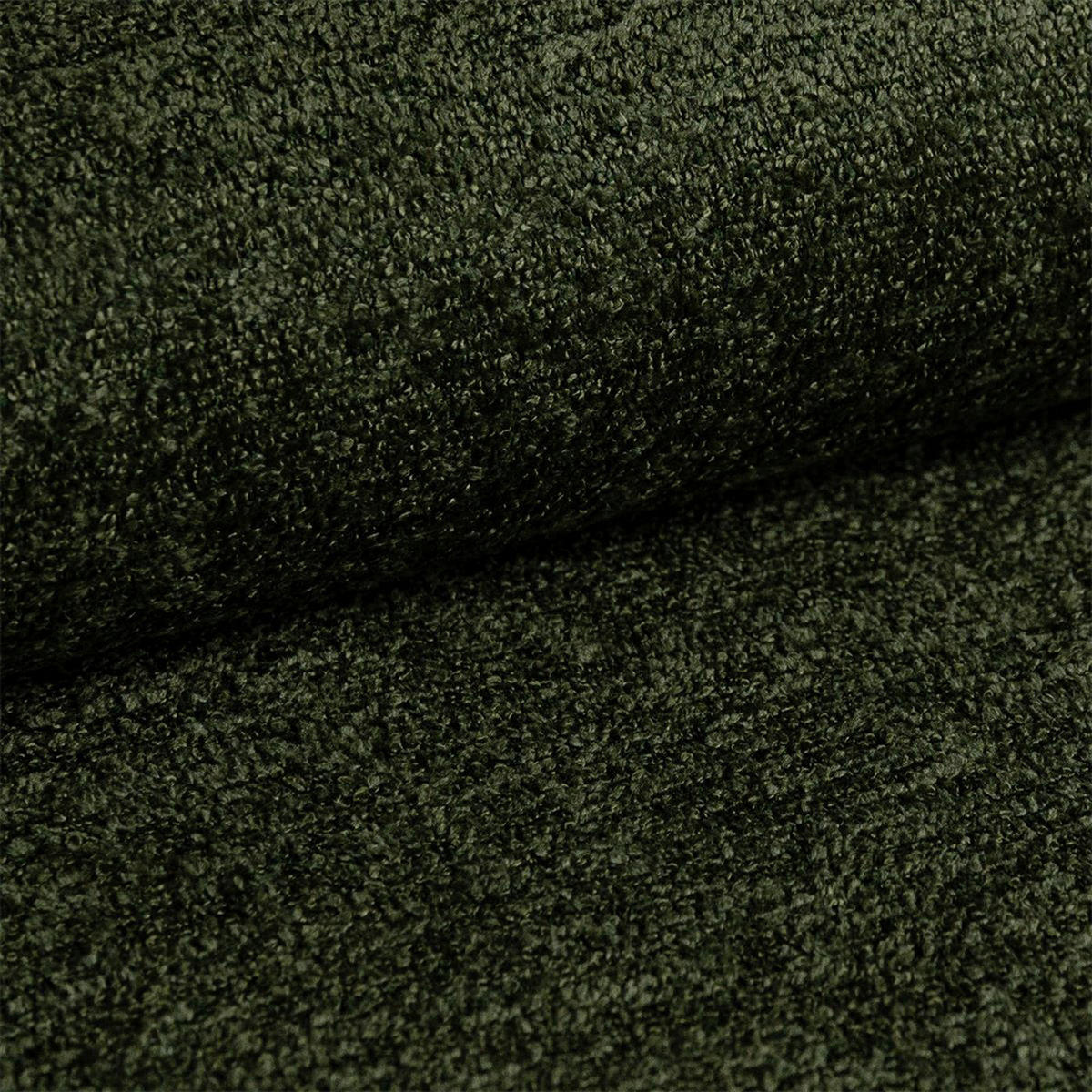 ECKSOFA Chenille Grün  - Schwarz/Grün, Modern, Textil/Metall (180/282cm) - Novel