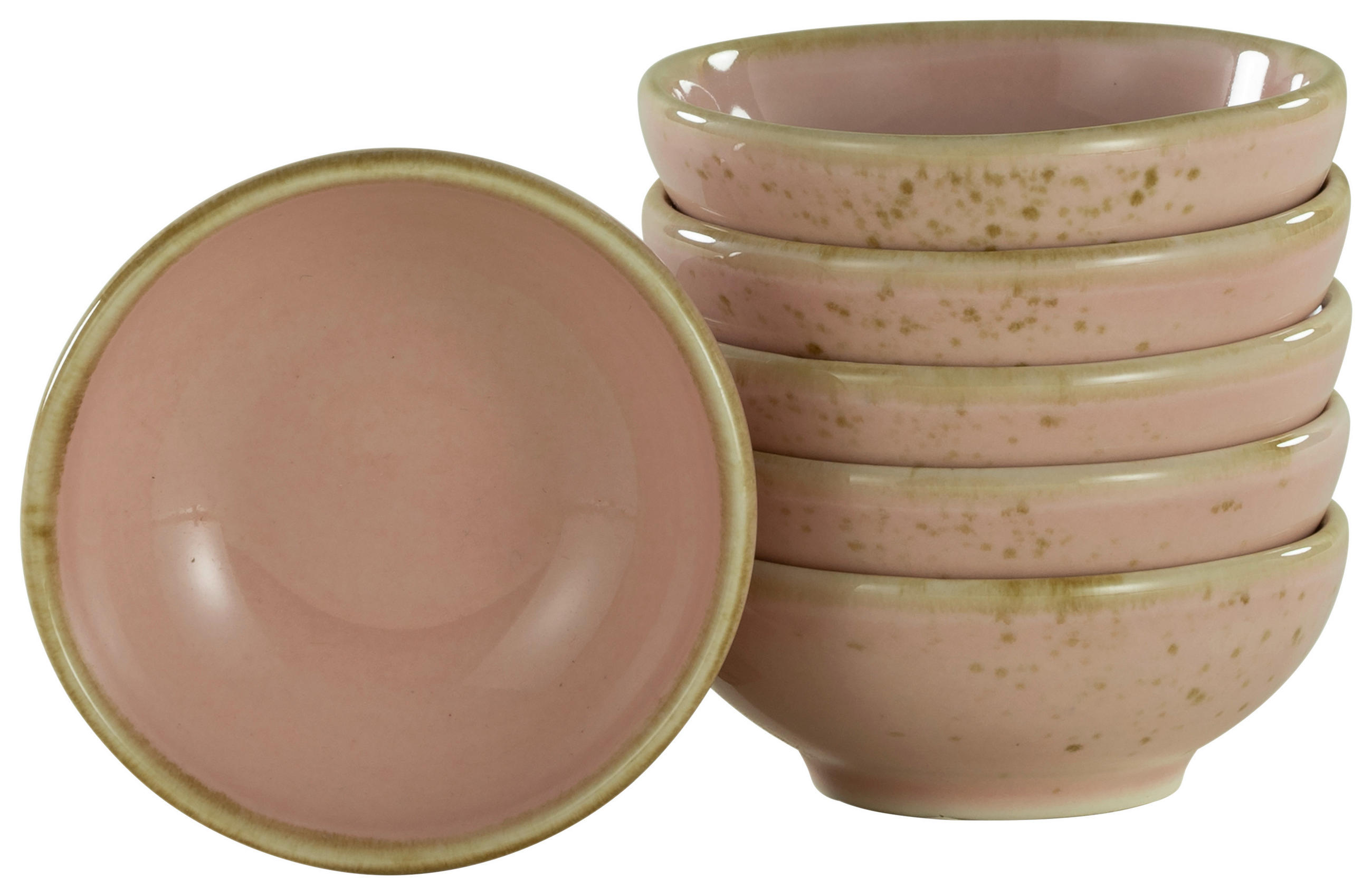DIPSCHALENSET Keramik Steinzeug  - Hellrosa, Trend, Keramik (8cm) - Creatable