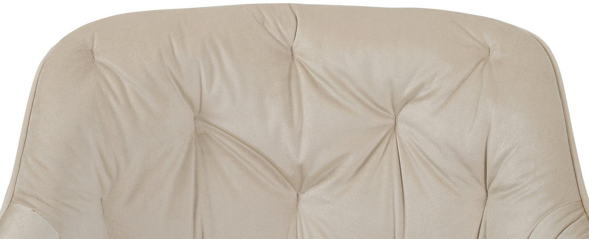 ARMLEHNSTUHL  in Eisen Samt  - Beige/Schwarz, MODERN, Textil/Metall (60/84/64cm) - Livetastic