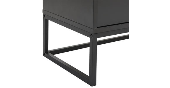 SIDEBOARD in 180/79/40 cm - Anthrazit/Schwarz, Design, Holzwerkstoff/Metall (180/79/40cm) - Novel