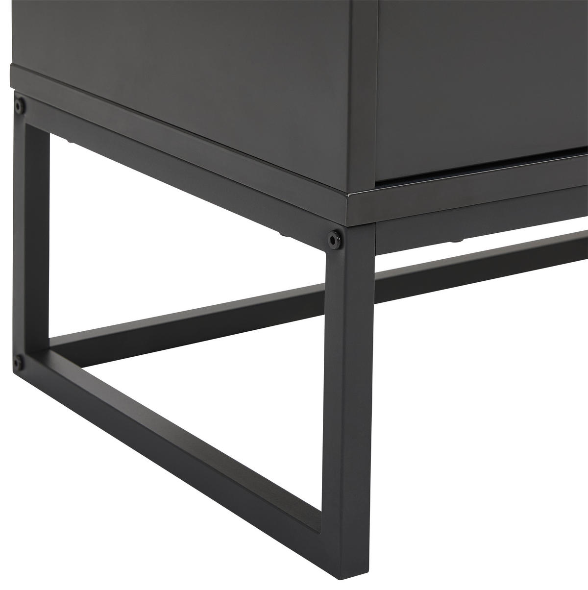 SIDEBOARD 180/79/40 cm  in Anthrazit, Schwarz  - Anthrazit/Schwarz, Design, Holzwerkstoff/Metall (180/79/40cm) - Novel