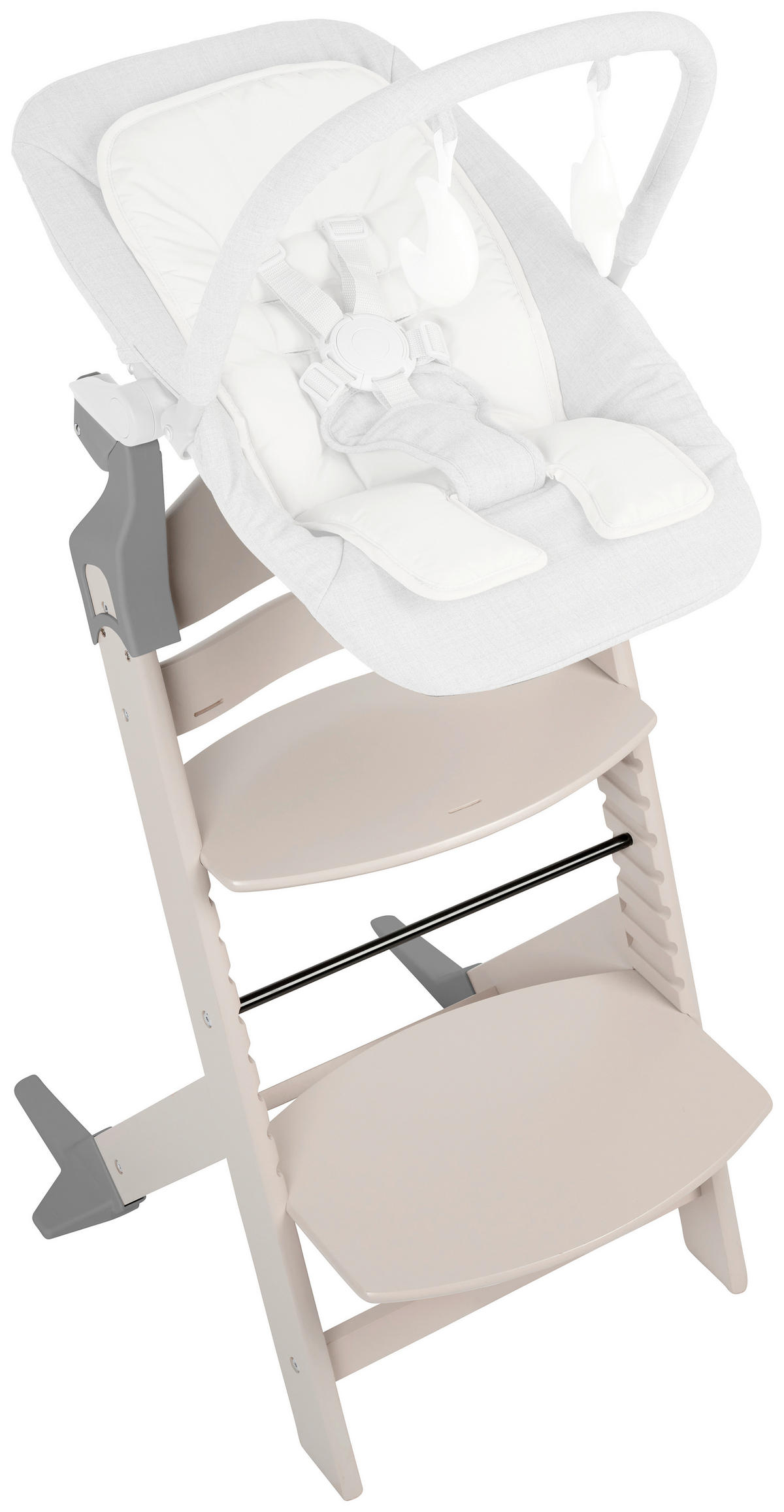 HOCHSTUHL LUNCH TOP Hellgrau BISCUIT  - Hellgrau, LIFESTYLE, Holz (45/50,5/78,5cm) - My Baby Lou