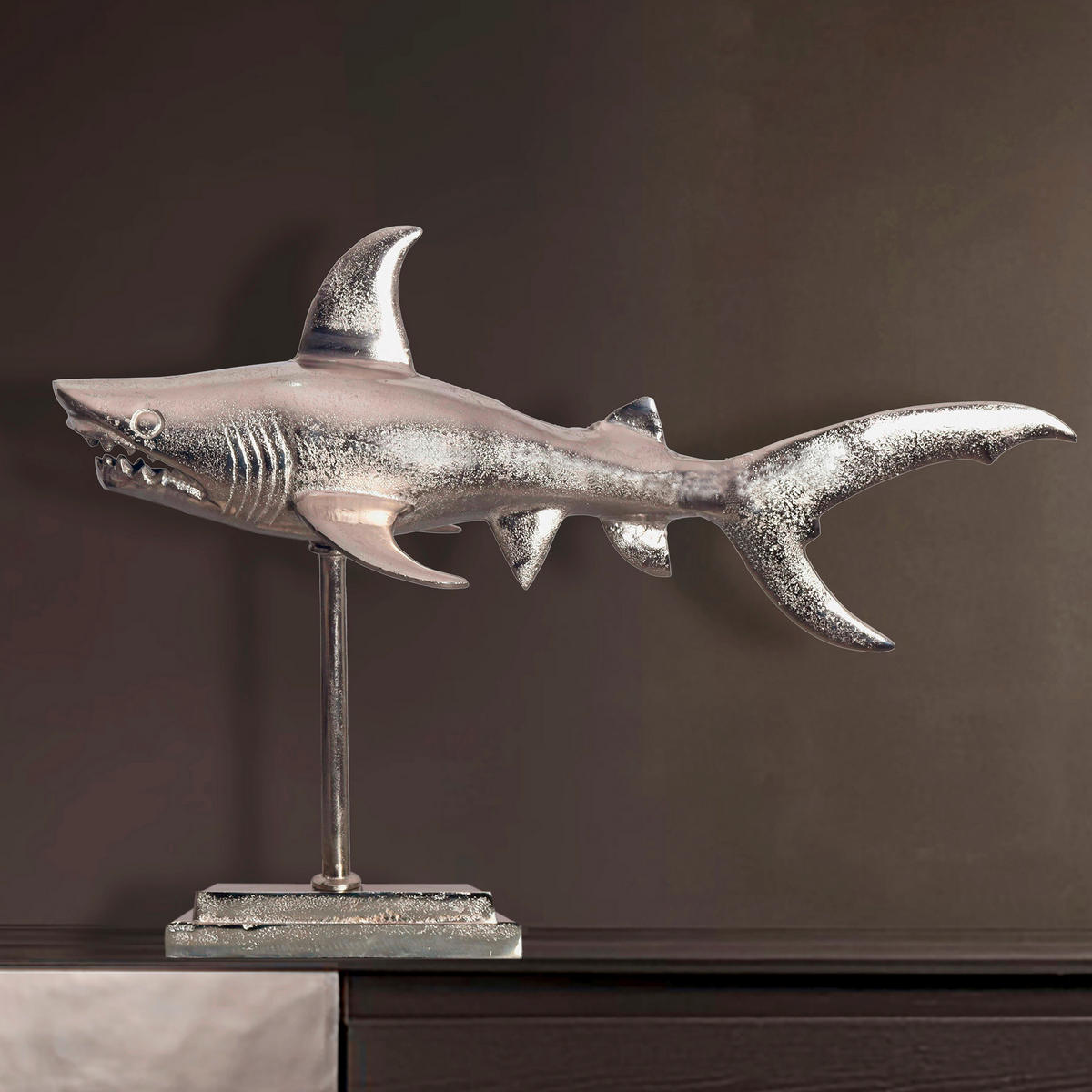 DEKOTIER - Silberfarben, Design, Metall (70/49/27cm) - Livetastic