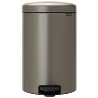 ABFALLEIMER 20 L  - Platinfarben, Design, Kunststoff/Metall (29/46,7/38cm) - Brabantia