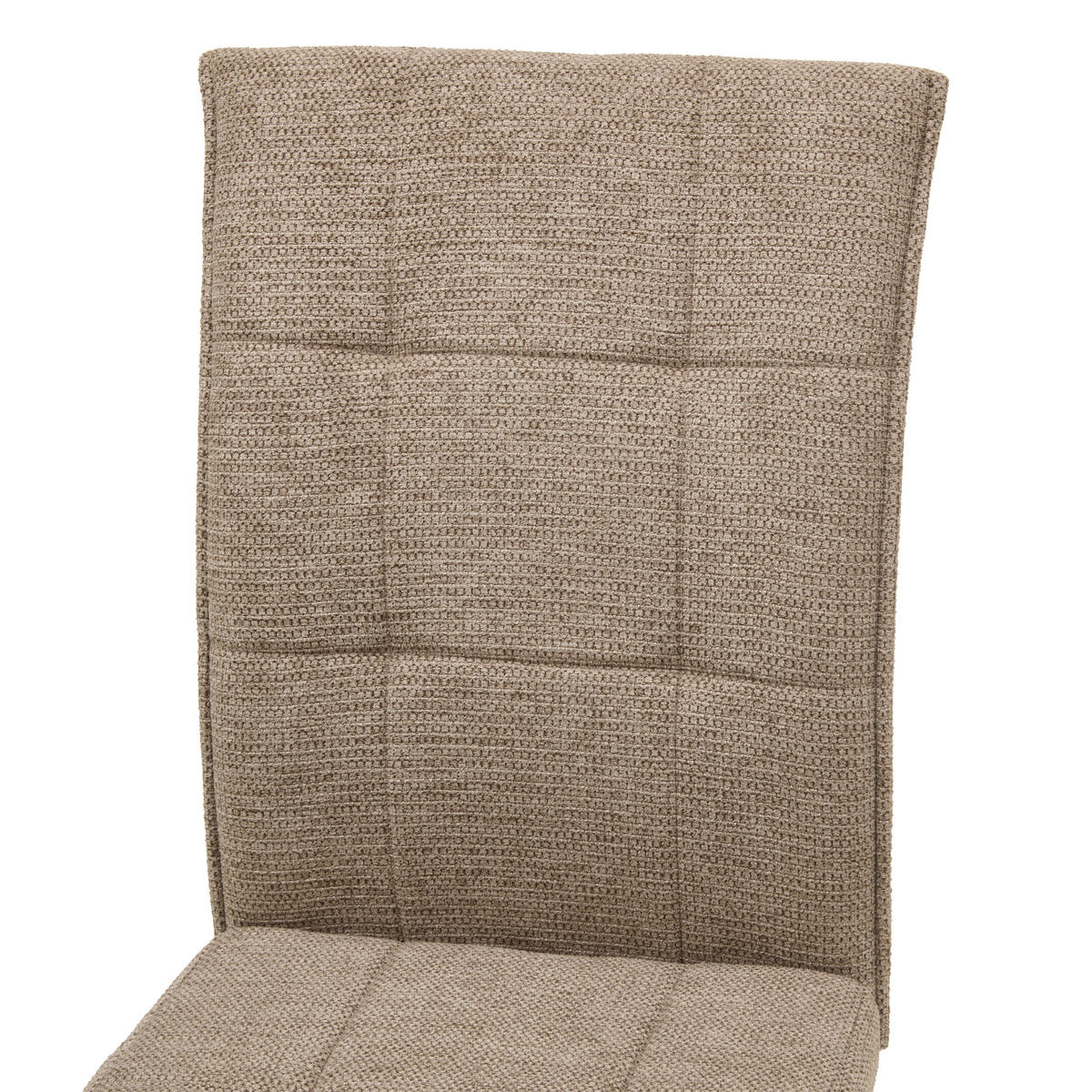 STUHL Mikrofaser Braun, Schwarz  - Schwarz/Braun, KONVENTIONELL, Textil/Metall (44/96/61cm) - MID.YOU