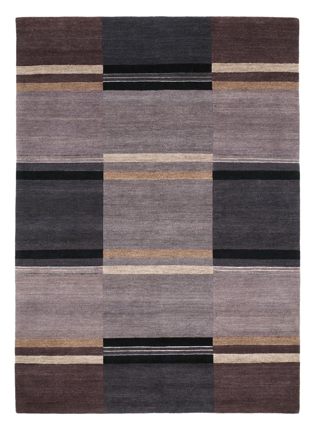 WOLLTEPPICH 70/140 cm Senstion Silk Soya Dunkelgrau  - Dunkelgrau, Basics, Textil (70/140cm) - Cazaris