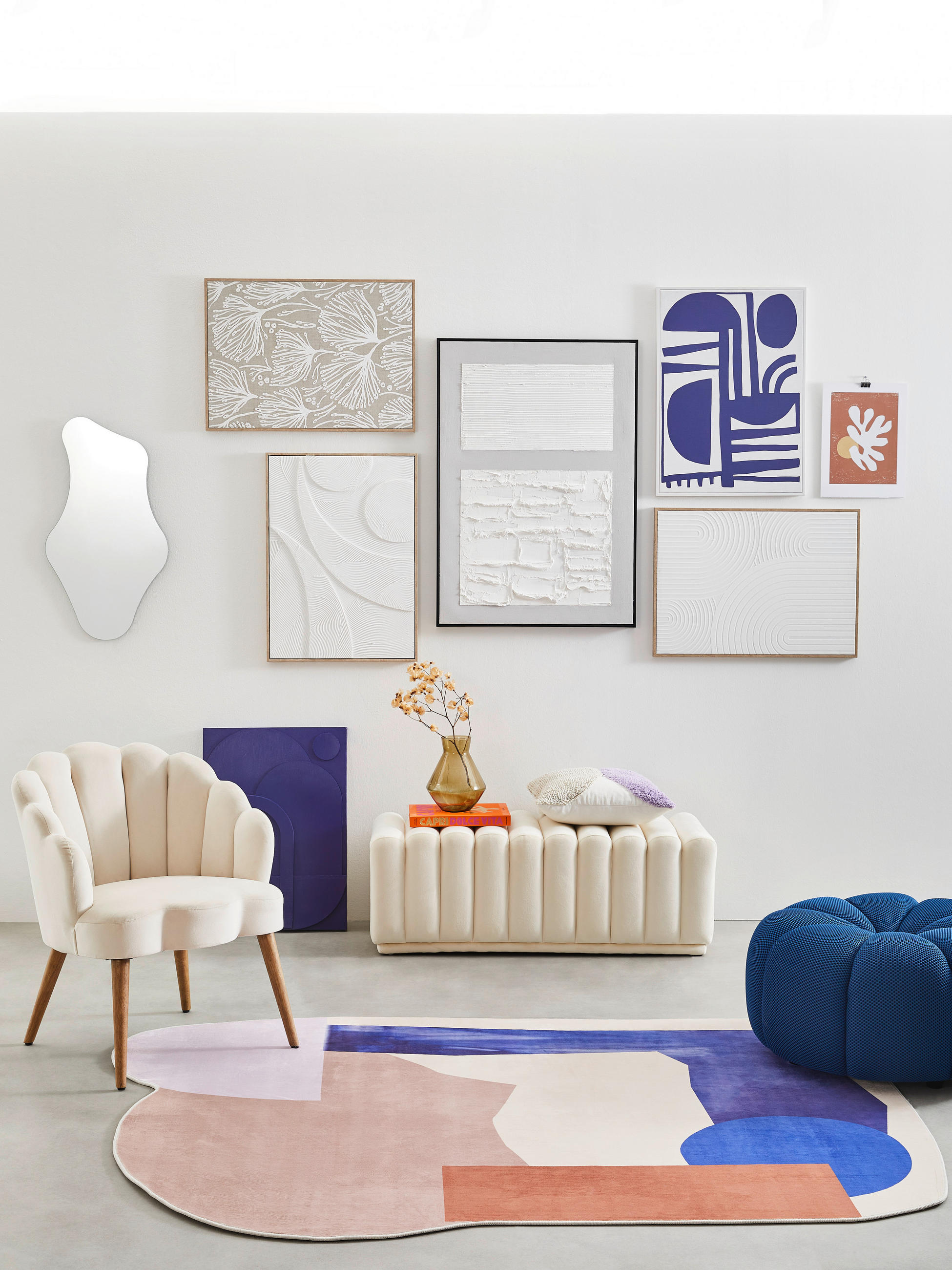 BILD Pflanzen  - Beige/Weiß, Trend, Holzwerkstoff/Kunststoff (50/70cm) - Monee
