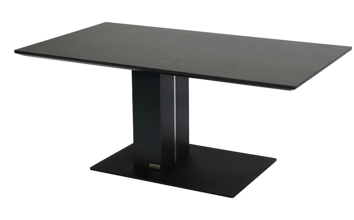 KONFERENČNÍ STOLEK, antracitová, černá, kov, keramika, kompozitní dřevo, 110/59/47-66 cm - černá/antracitová, Design, kov/kompozitní dřevo (110/59/47-66cm) - Dieter Knoll