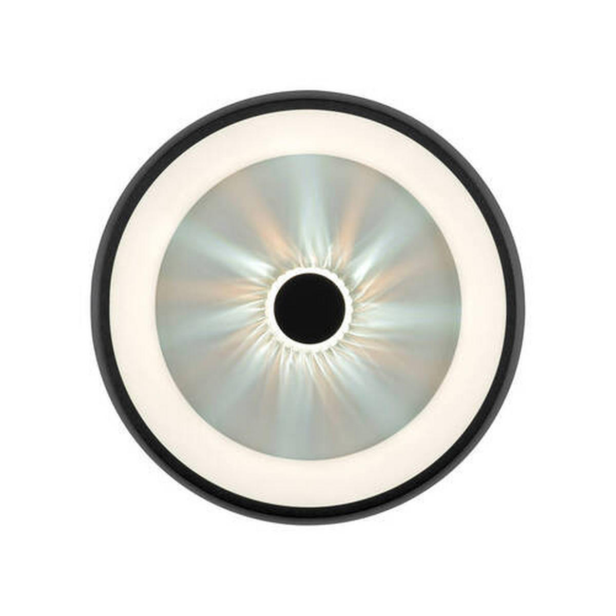 STROPNÉ LED SVIETIDLO, 46,5/9,5 cm  - čierna, Design, kov/plast (46,5/9,5cm)