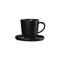 ESPRESSOTASSE MIT UNTERTASSE COPPA KURO 80 ml  - Schwarz, Design, Keramik - ASA