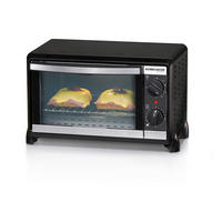 MINIBACKOFEN  - Schwarzchrom, Basics, Metall (39/23/27.5cm) - Rommelsbacher