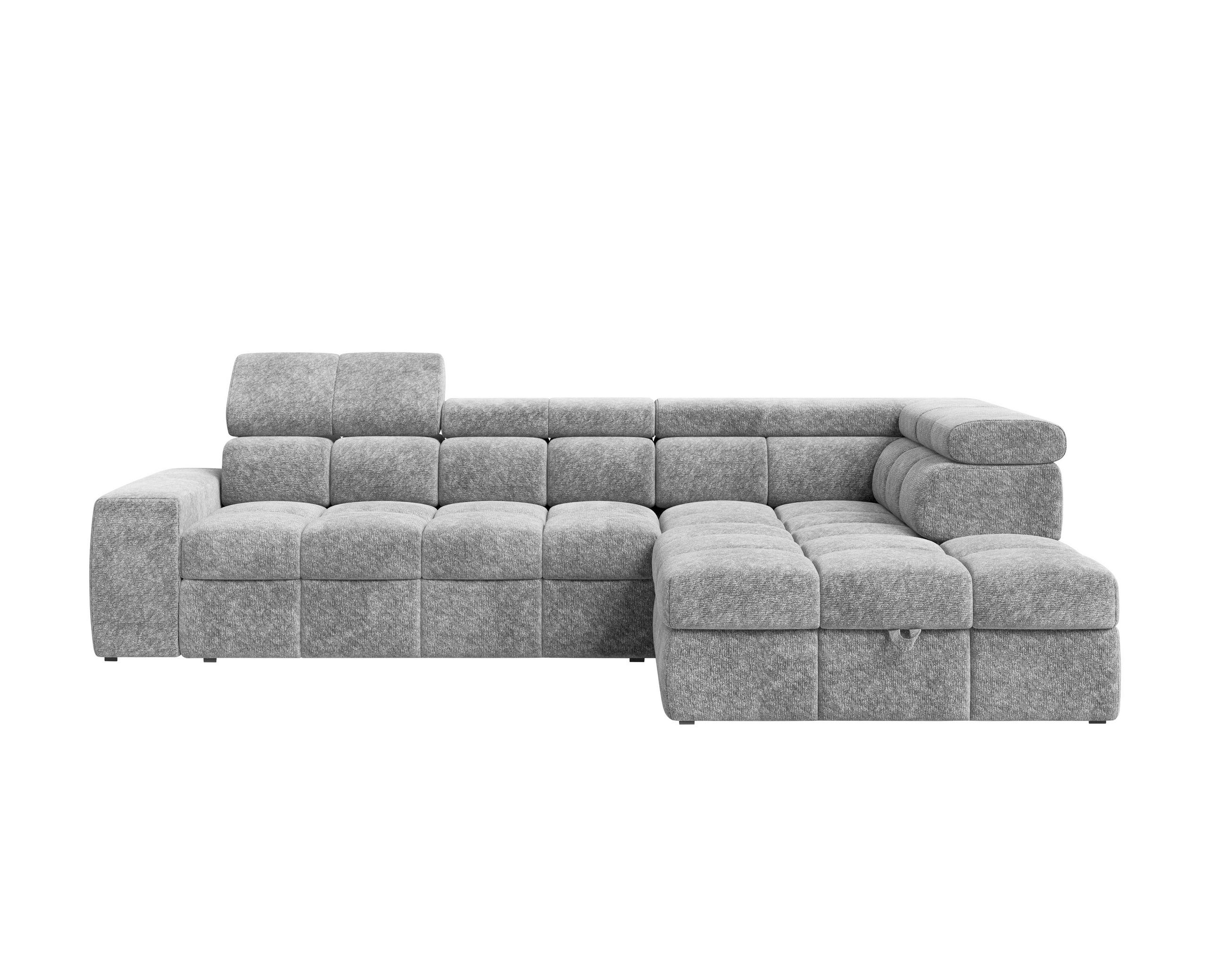 Milino Ecksofa Dunkelgrau 292x204 cm
