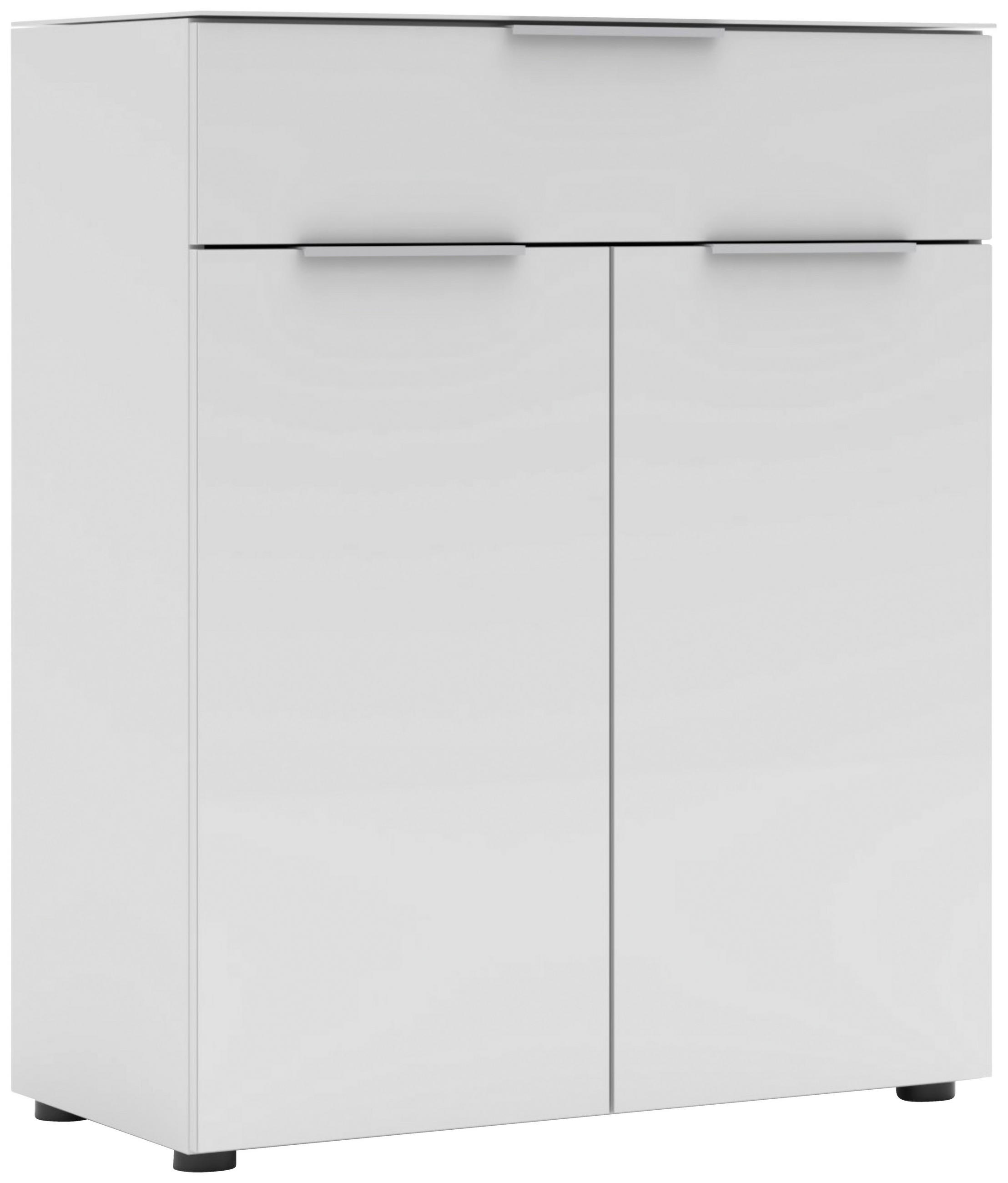 OMARA ZA ČEVLJE bela - barve kroma/bela, Moderno, kovina/leseni material (80/99/41cm) - Voleo