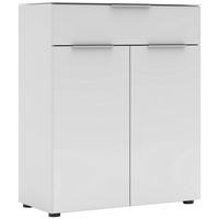 OMARA ZA ČEVLJE bela - barve kroma/bela, Moderno, kovina/leseni material (80/99/41cm) - Voleo