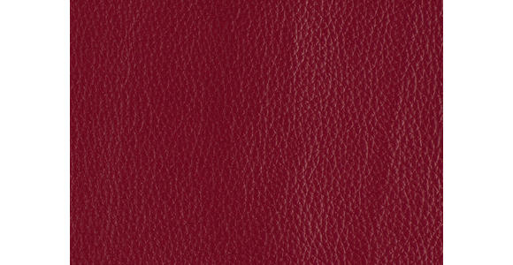 ECKSOFA in Echtleder Rot 328/193 cm - Rot/Schwarz, Design, Leder/Metall (328/193cm) - Dieter Knoll
