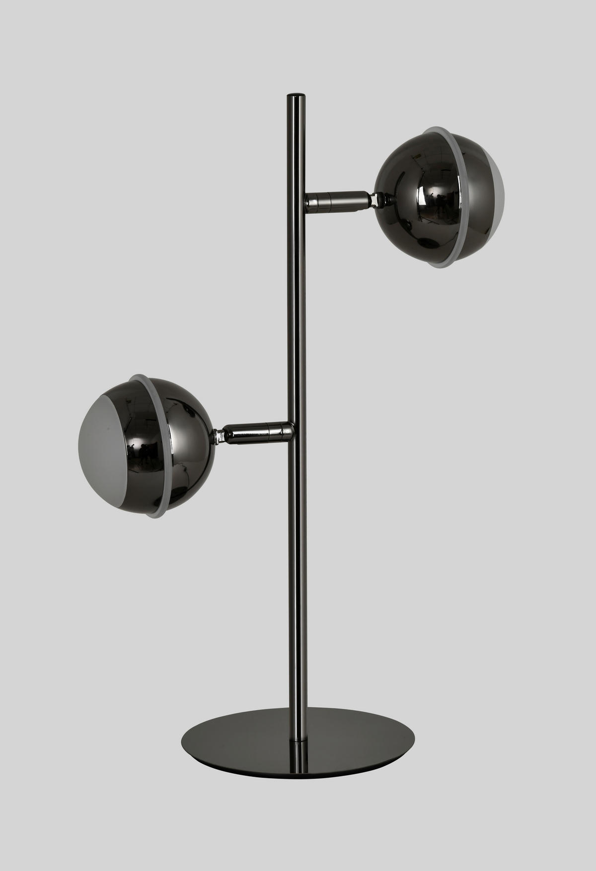 LED-TISCHLEUCHTE Biarritz 24/42/15 cm  - Schwarzchrom, Design, Kunststoff/Metall (24/42/15cm)