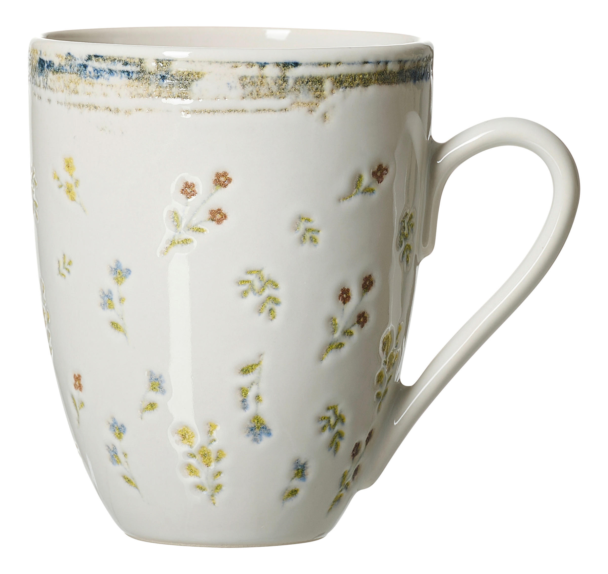 KAFFEEBECHER Viola  320 ml   - Blau/Gelb, KONVENTIONELL, Keramik (320ml) - Ritzenhoff Breker