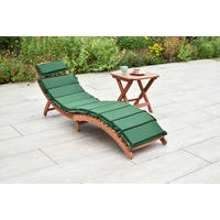 GARTENLIEGE  - Eukalyptusholzfarben/Beige, KONVENTIONELL, Holz/Textil - Gardenson