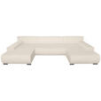 WOHNLANDSCHAFT  in Cord Creme  - Creme/Schwarz, KONVENTIONELL, Textil/Metall (191/351/191cm) - Carryhome