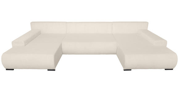 WOHNLANDSCHAFT  in Cord Creme  - Creme/Schwarz, KONVENTIONELL, Textil/Metall (191/351/191cm) - Carryhome