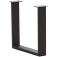 TISCHGESTELL Anthrazit  - Anthrazit, Design, Metall (73/17/74cm) - Waldwelt