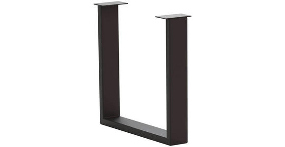 TISCHGESTELL Anthrazit - Anthrazit, Design, Metall (73/17/74cm) - Waldwelt