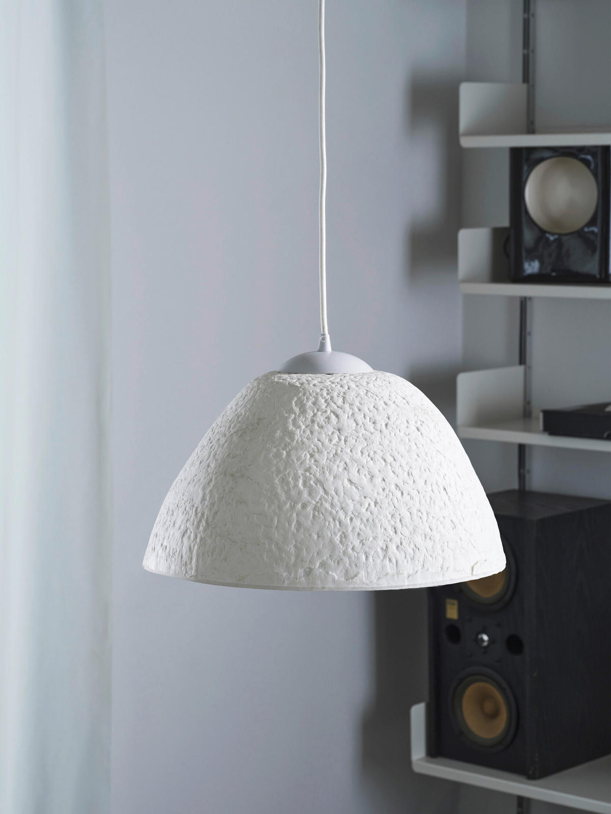 HÄNGELEUCHTE 37.5/169 cm  - Weiß, Design, Papier/Metall (37.5/169cm) - Osram