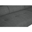 ECKSOFA in Webstoff Dunkelgrau  280/205 cm  - Dunkelgrau/Schwarz, Design, Textil/Metall (280/205cm) - Xora