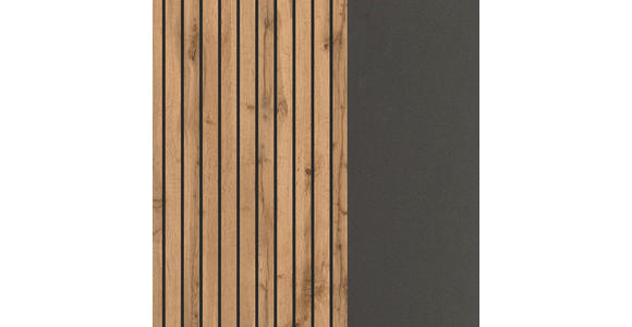 HÄNGESCHRANK 40/64/20 cm  - Eiche Wotan/Graphitfarben, Natur, Holzwerkstoff (40/64/20cm) - Xora