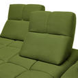 ECKSOFA in Struktur Grün  313/233 cm  - Schwarz/Grün, Design, Kunststoff/Textil (313/233cm) - Emilio Belluti