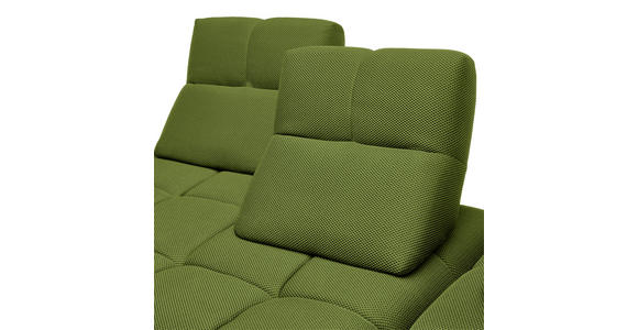 ECKSOFA in Struktur Grün 313/233 cm - Schwarz/Grün, Design, Kunststoff/Textil (313/233cm) - Emilio Belluti