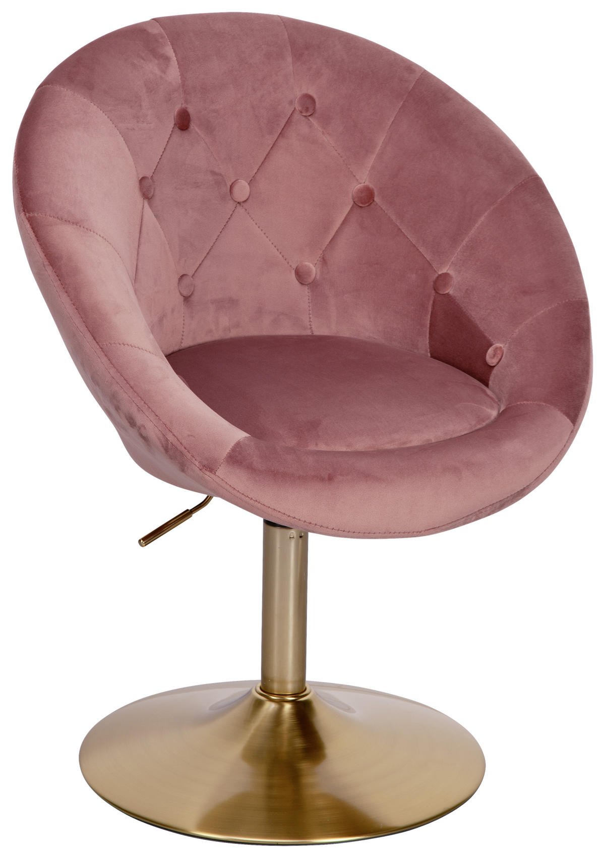 STUHL - Goldfarben/Rosa, KONVENTIONELL (67/100/62cm) - MID.YOU