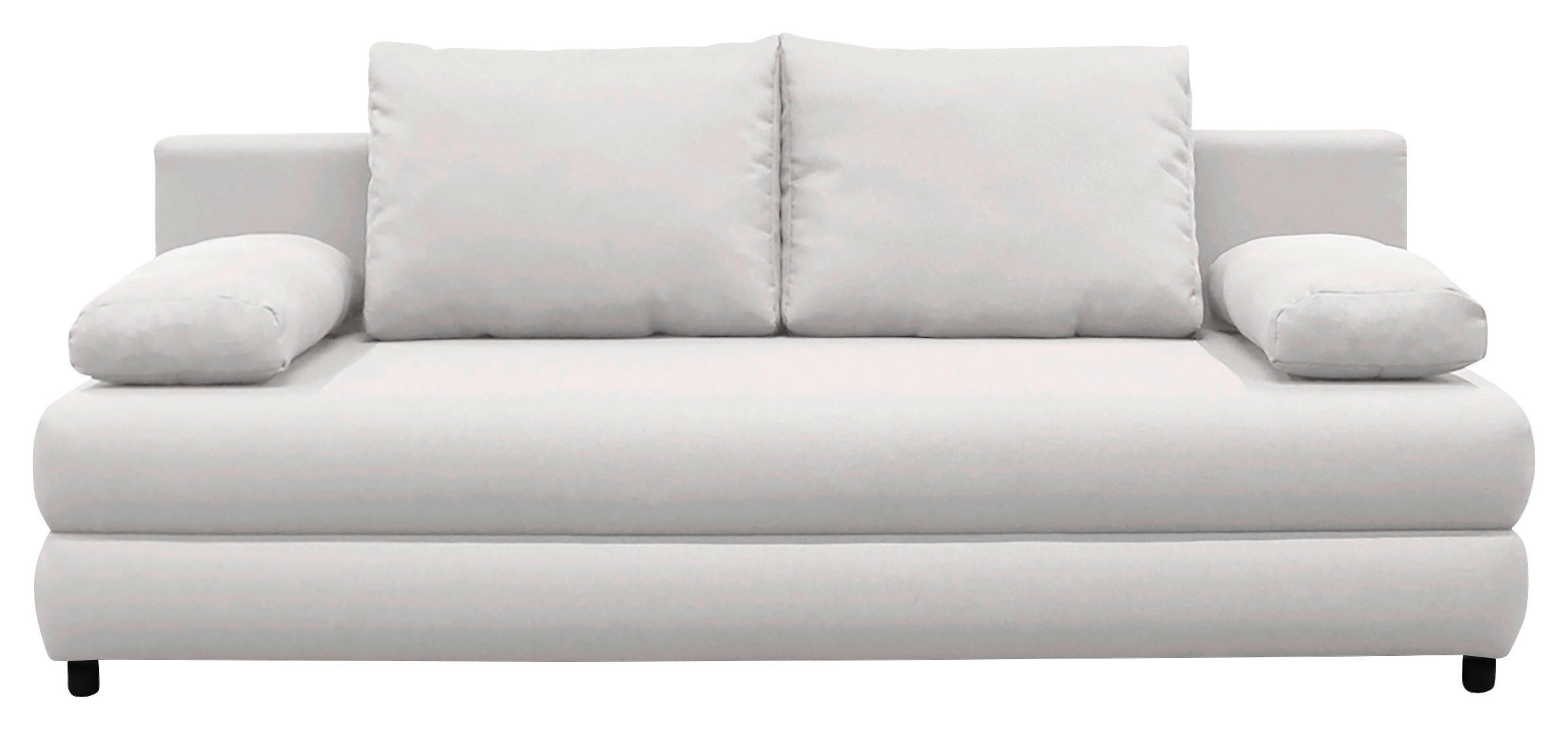 KANAPÉÁGY fehér  - fekete/fehér, Design, műanyag/textil (206/87/88cm) - P & B