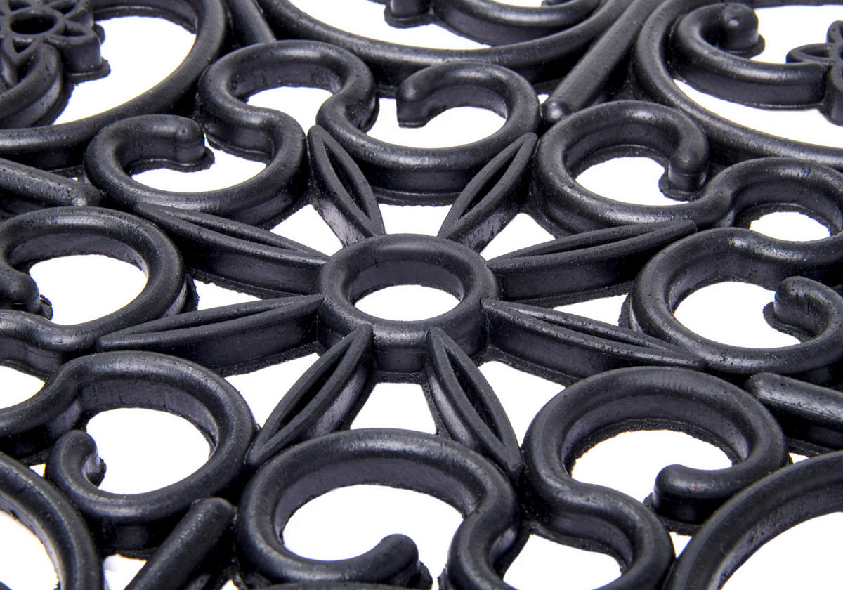 FUßMATTE  45/75 cm  Schwarz  - Schwarz, Basics, Kunststoff (45/75cm)