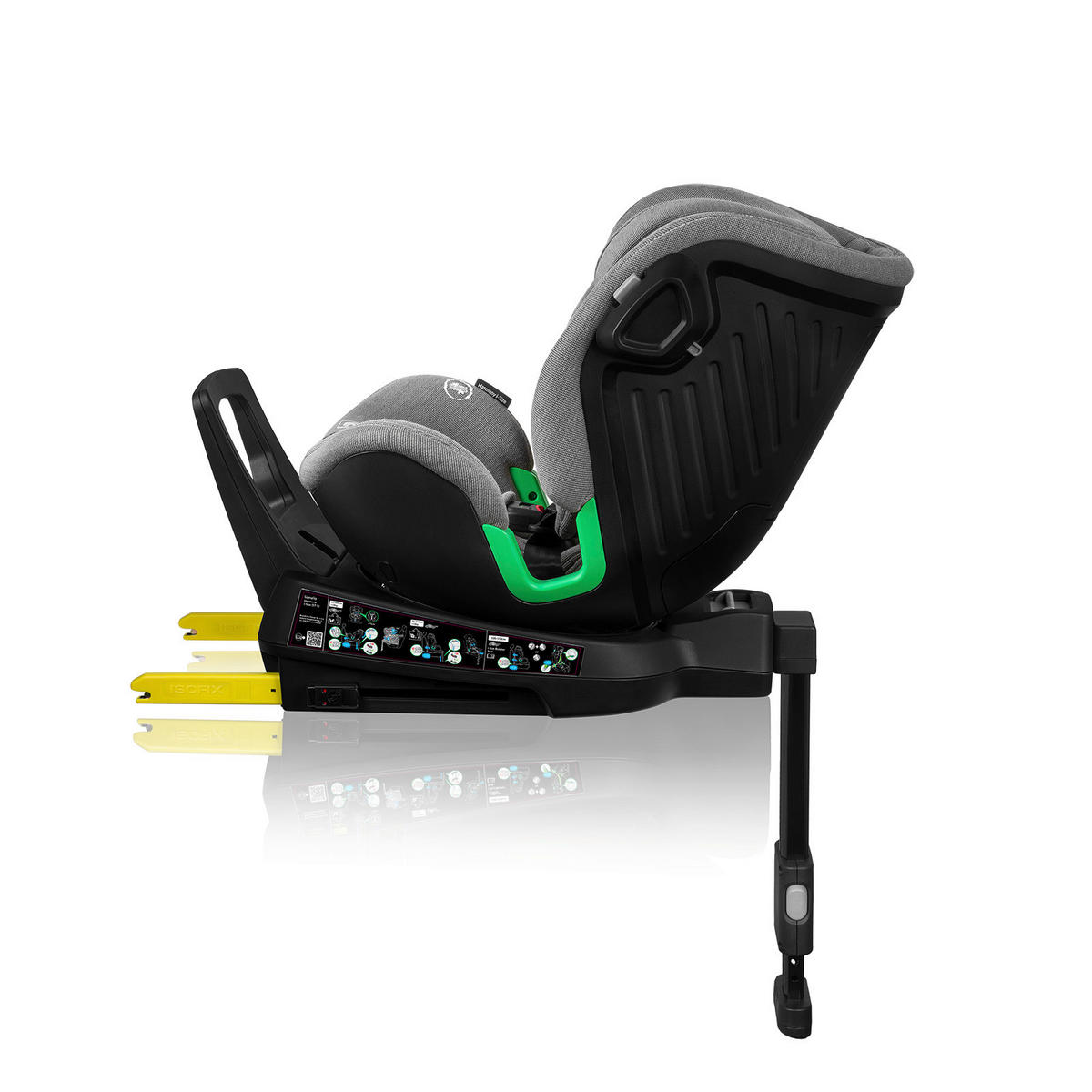 KINDERAUTOSITZ Harmony i-Size  - Grau, Basics, Holz/Kunststoff (45/53/80cm) - Lionelo