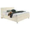 BOXSPRINGBETT 100/200 cm  Weiss  - Chromfarben/Weiss, Konventionell, Kunststoff/Textil (100/200cm) - Hom`in