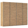 SCHWEBETÜRENSCHRANK 271/235/68 cm 4-türig Eiche Artisan  - Chromfarben/Eiche Artisan, Design, Holzwerkstoff/Metall (271/235/68cm) - Novel