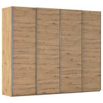 SCHWEBETÜRENSCHRANK 271/235/68 cm 4-türig Eiche Artisan  - Chromfarben/Eiche Artisan, Design, Holzwerkstoff/Metall (271/235/68cm) - Novel