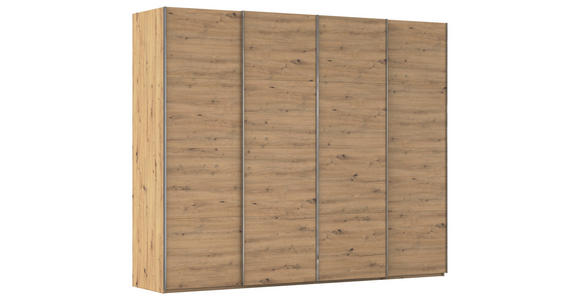 SCHWEBETÜRENSCHRANK 271/235/68 cm 4-türig Eiche Artisan - Chromfarben/Eiche Artisan, Design, Holzwerkstoff/Metall (271/235/68cm) - Novel
