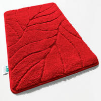 BADEMATTE Maris Rot 60/120 cm  - Rot, Basics, Kunststoff/Textil (60/120cm) - Floordirekt