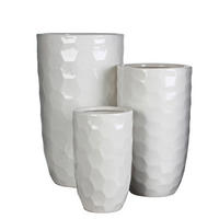VIRÁGCSERÉP 15/25 cm  - fehér, Basics, kerámia (15/25cm)