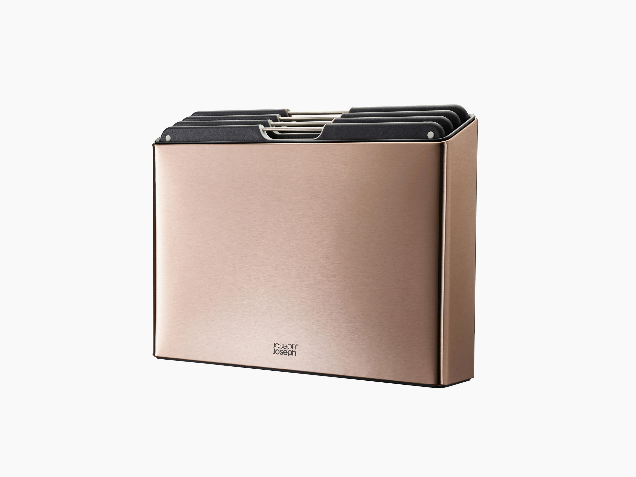 SET DESK ZA REZANJE - rožnato zlata, Basics, kovina/umetna masa (35,5/26,5/7,4cm) - Joseph Joseph